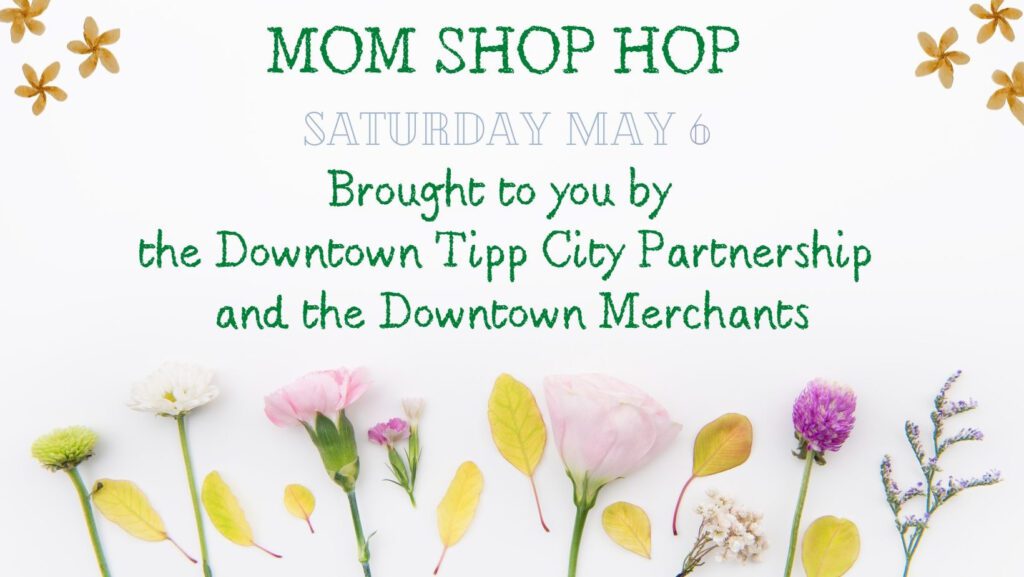 Mom Shop Hop flyer