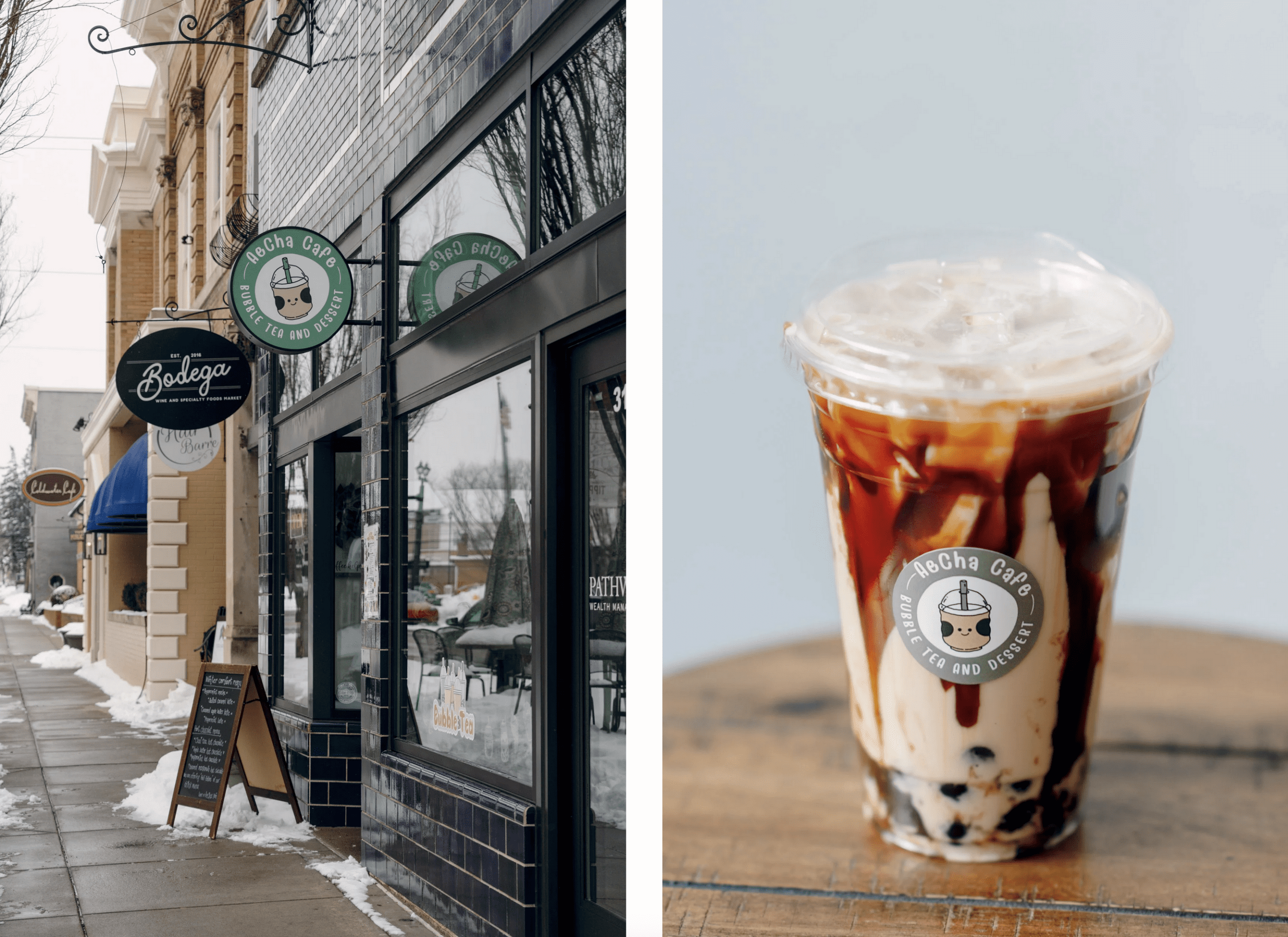 AeCha Cafe in Tipp City Serves Boba Tea, Coffee, and Desserts. Photographed by Andrea Molina.