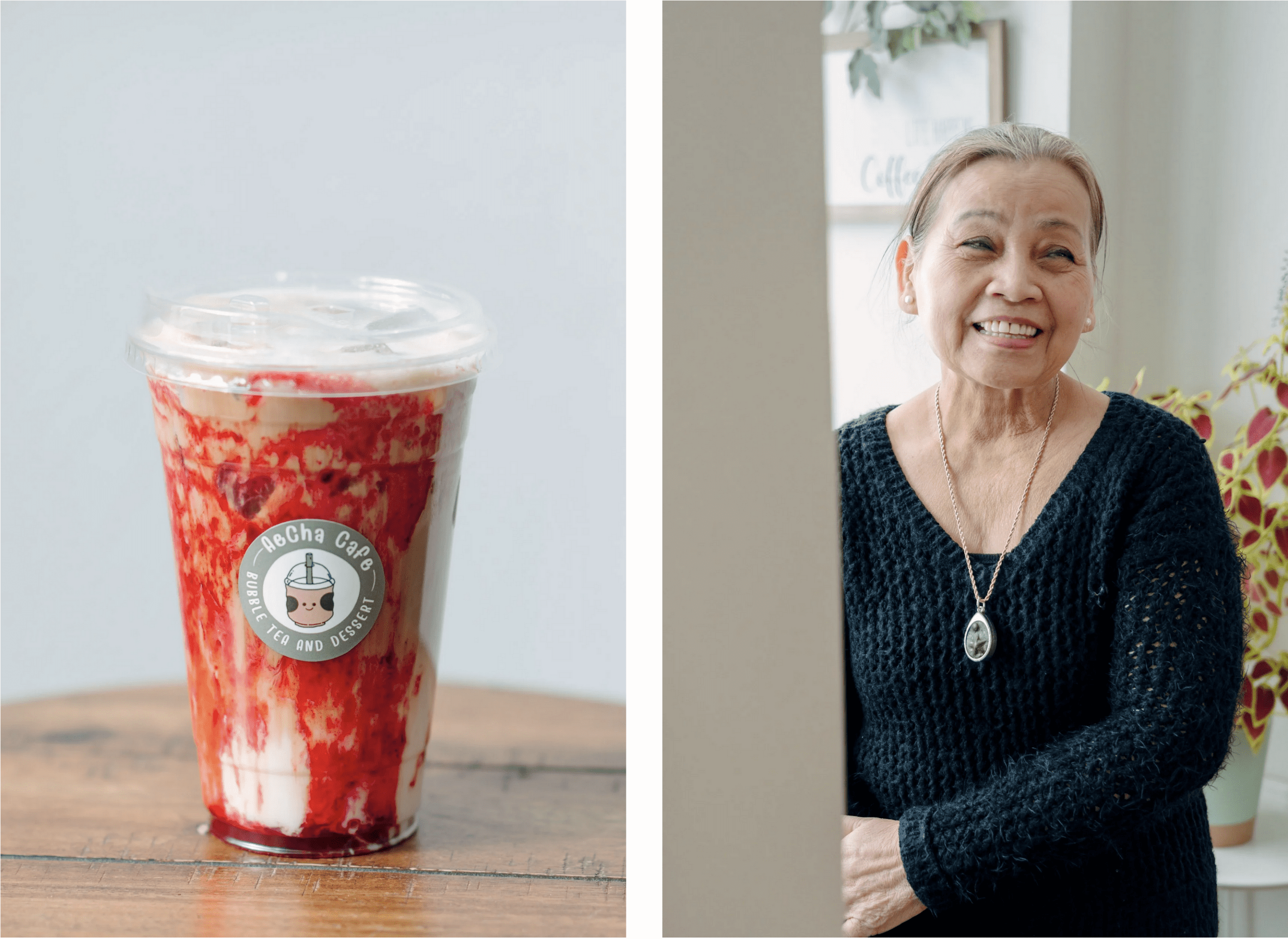 Strawberry Espresso at AeCha Cafe in Tipp City, Ohio