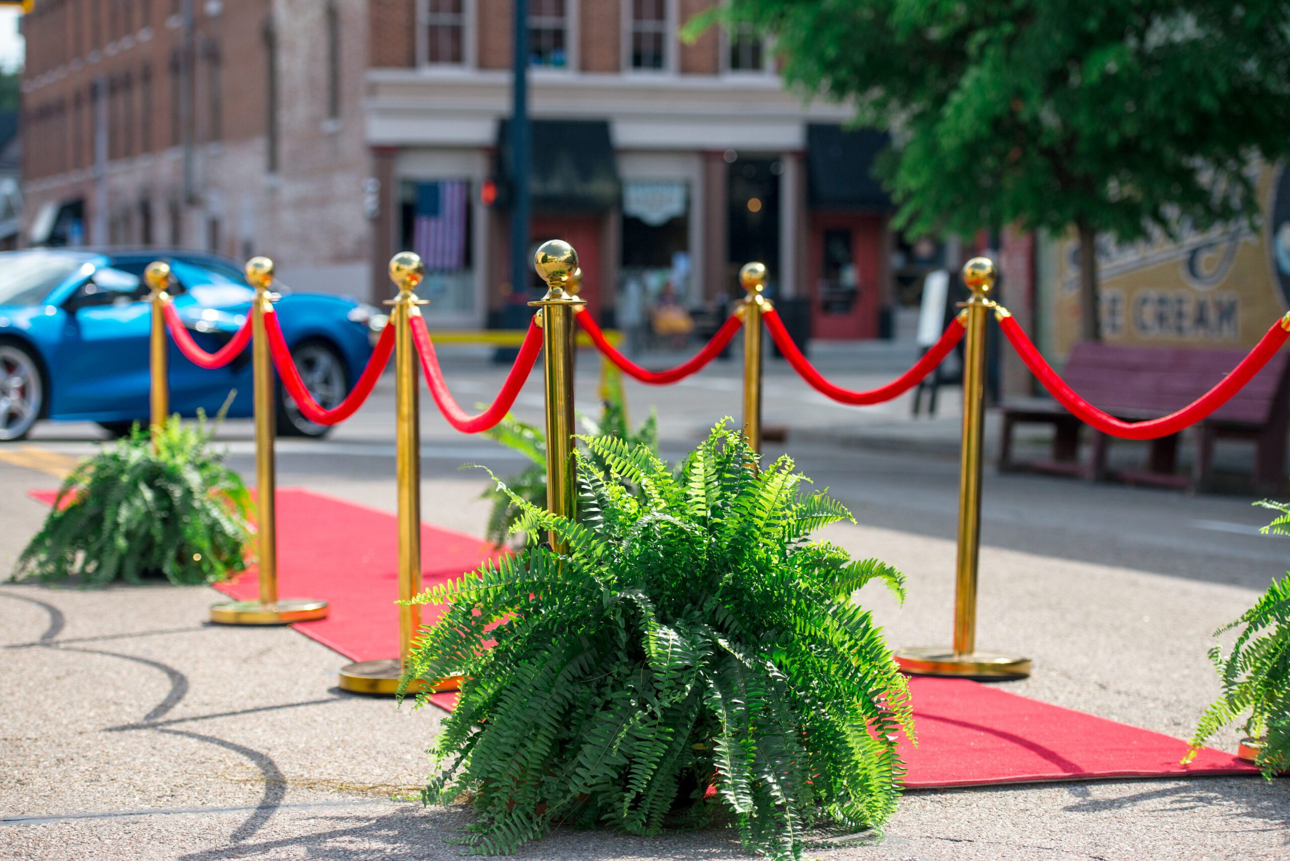 2026 Step Into the Spotlight Red Carpet Prom with a sports car